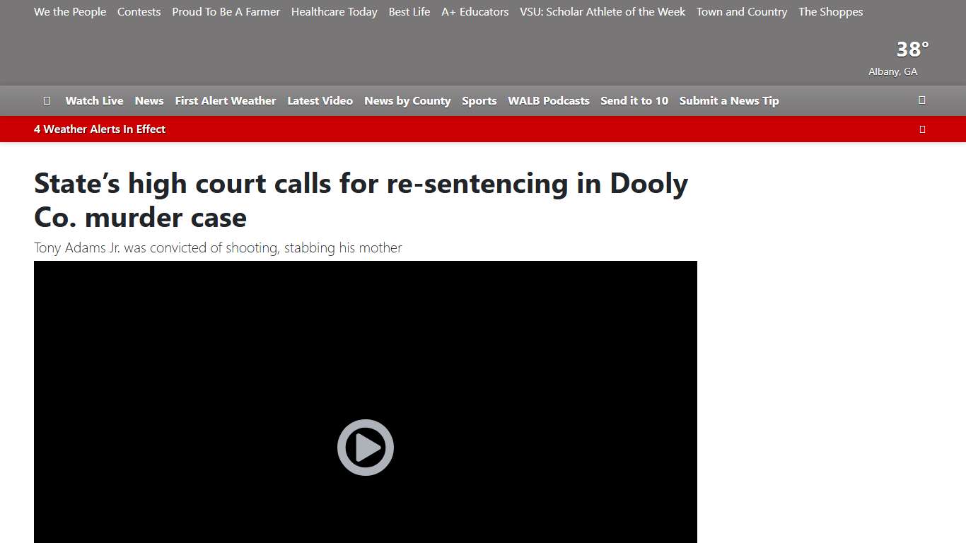 State’s high court calls for re-sentencing in Dooly Co. murder case